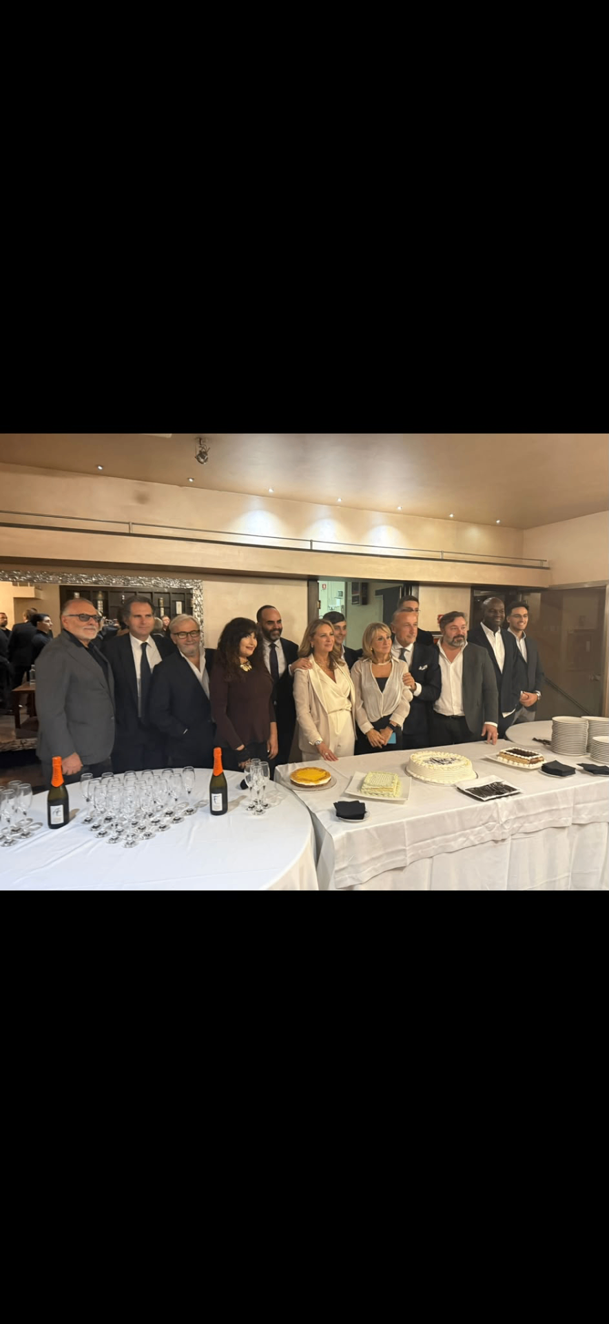 Foto di gruppo del Consiglio Direttivo al business dinner Ethica